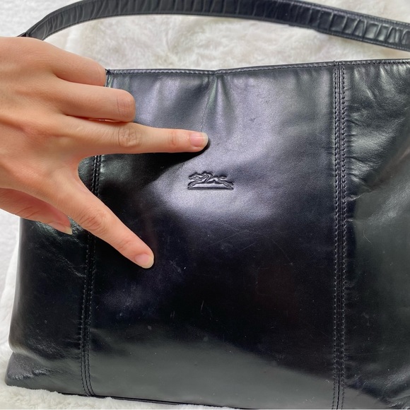 LongChamp Vintage Black Tote/Shoulder purse - Picture 3 of 13